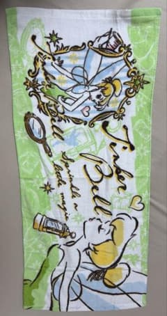 ティンカーベル フェイスタオル グリーンのサムネイル