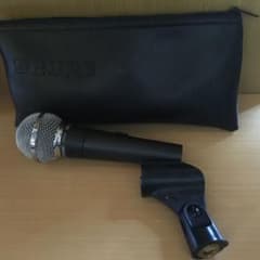 な*ん様 SHURE ダイナミックマイク 本体とケース マイクホルダ付き