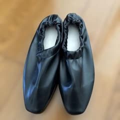黒 スリッポン レインシューズのサムネイル