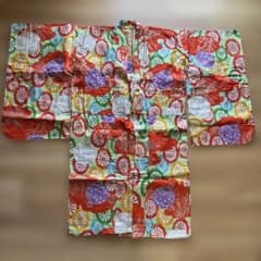七五三用 多色花模様 着物のサムネイル