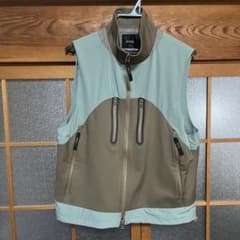 ROTOL 24ss ナイロンテックベスト　ライトグリーン/ブラウンのサムネイル