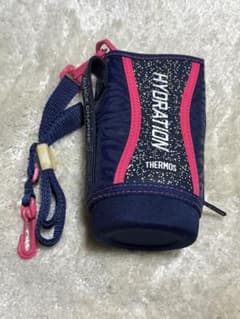 THERMOS 水筒カバー ネイビー ピンク　 （801F/1001F）のサムネイル