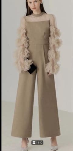 ミッキー様専用　ベージュ パーティーパンツドレス