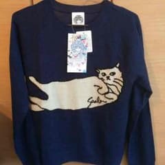スカラー 薄手ニット 猫 新品のサムネイル