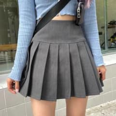 NAUNAU プリーツミニスカート キュロット スカートパンツ 韓国のサムネイル