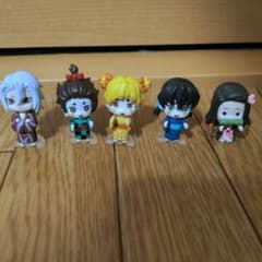鬼滅の刃ならぶんです　第５弾 遊郭編　コンプ　炭子　善子　猪子　ガチャガチャ