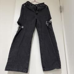 GRL サイドカットストレートデニムパンツのサムネイル