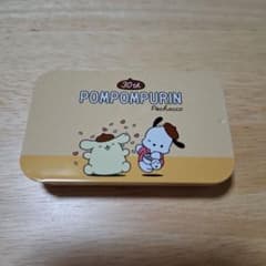 ポムポムプリン 30周年記念スライド式缶ケース　ポチャッコとコラボのサムネイル