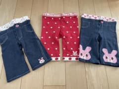 ホットビスケッツ、ミキハウス　レギンス80.90cm 3点セットのサムネイル