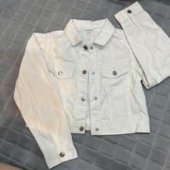 GAP KIDS デニムジャケット ホワイト Lサイズのサムネイル