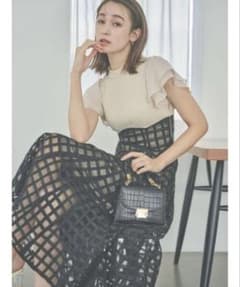 【美品】dazzlin ノースリーブチェック柄ワンピースのサムネイル