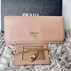 良品　PRADA ヴッテロムーブ　長財布　カードケース　メタルロゴ　２点 良品 PRADA ヴッテロムーブ 長財布 カードケース メタルロゴ 2点