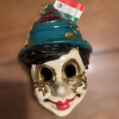 【イタリア製】ヴェネツィアンマスク 壁掛け 仮面 軽量 ヴェネツィア購入のサムネイル