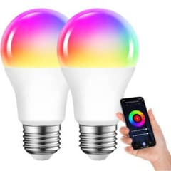 【赤字セール】LED電球 レインボー リモコン操作 ２個セットのサムネイル