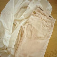 【ZARA/ザラ】ダスティーピンクストレッチパンツのサムネイル
