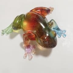 【飴細工】　カエルグッズ　カエルの置物のサムネイル