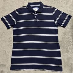 Original Washユニクロ ボーダー ポロシャツ ネイビー XLのサムネイル