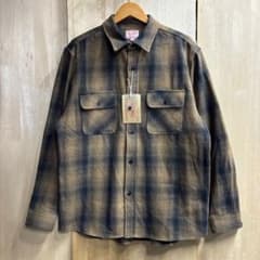 BIGMIKE ビッグマイク ネルシャツ チェックシャツ 茶黒 Mサイズ - 5