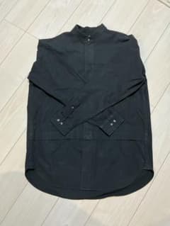 UNIQLO +J ジルサンダー スタンドカラーシャツ 黒 M 長袖のサムネイル