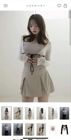 ANDMARY Nina flare mini skirt - メルカリ