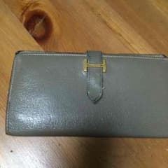 エルメス ベアン エトュープ 正規品 財布 長財布 本物 HERMES 難ありのサムネイル