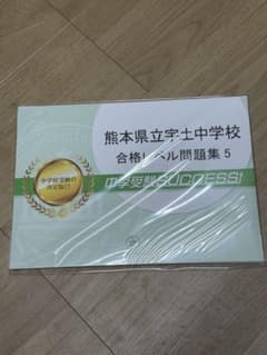 熊本県立宇土中学校 合格レベル問題集 5 中学受験SUCCESSのサムネイル