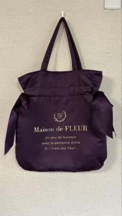Maison de FLEUR トートバッグ パープルのサムネイル