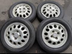 夏タイヤ セルボ スズキ純正ホイール ブリヂストン 155/65R13 ②83様専用 夏タイヤ セルボ スズキ純正 ブリヂストン 155/65R13