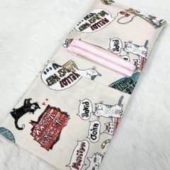 위생 케이스 고양이 고양이 팝 흰 고양이 미국 만화 스타일 S9346