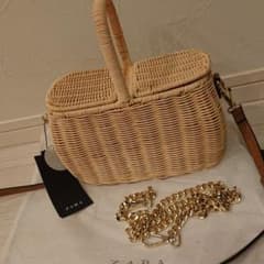 ZARA ピクニックかごバッグのサムネイル