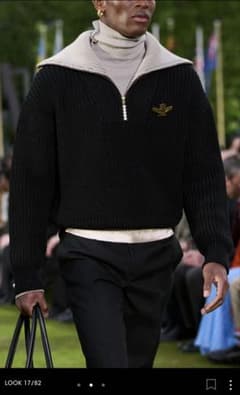 LV 25ss look17 チャンキーニットハーフジップ　M LV 25ss look17 チャンキーニットハーフジップ M - メルカリ