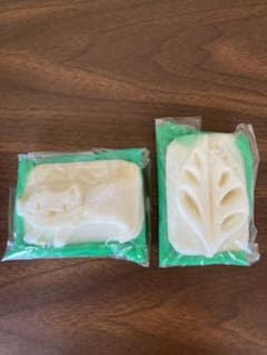 石鹸　2個セット　猫・葉っぱ