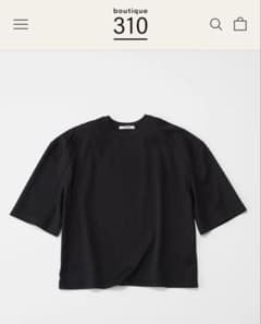 boutique310 小顔Tシャツ ブラック 新品未使用 佐藤佳菜子 - メルカリ