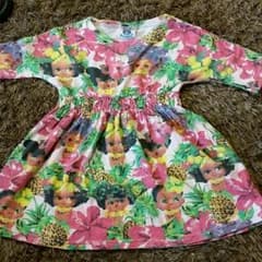 値下げしました★バナバナ90㎝アロハキューピーワンピ★のサムネイル