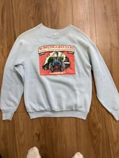 80s USA製 トラクター選手権 ビンテージ スウェット 水色 Mサイズ