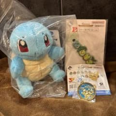 ポケモン30周年 ゼニガメ ぬいぐるみ 一番くじ ラバーチャーム セット