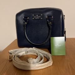 ケイトスペード バッグ ネイビー Kate Spade Bleecker Medium Crossbody Tote Handbag – ShopCGX