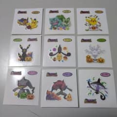 ポケモンパンシール ハロウィン 9枚（ピカチュウ&イーブイ・フシギダネ&ニャオハ
