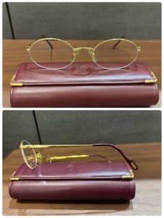 Cartier カルティエ メガネ 眼鏡 オーバル　ケース付き　度入り