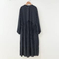 2025✨BEARDSLEY ビアズリー ドットギャザーワンピース ブラック 1