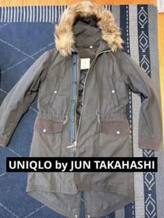 ラ*ム様 UNIQLO by JUN TAKAHASHI グレー ファー付モッズのサムネイル