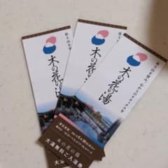 木の花の湯　大湯ご入浴券3枚　有効期間は来年6月まであります！のサムネイル