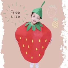 キッズ フルーツ コスプレ 苺 いちご ハロウィン セット販売 衣装 着ぐるみ 子供服 キッズ フルーツ いちご コスプレ 果物 着ぐるみ 帽子 セット