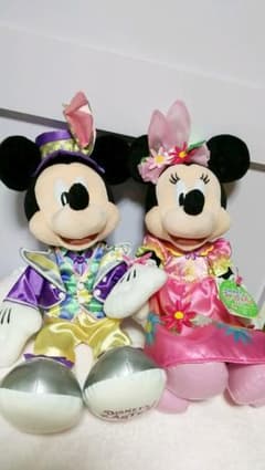 ディズニーイースターミッキー 、ミニー ぬいぐるみ  ヒピホピのサムネイル