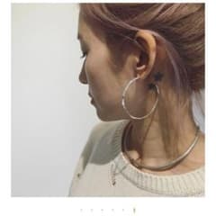 pluie ドロップスLフープピアス　SILVER925のサムネイル