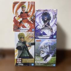 NARUTO 나루토 피규어 4체 세트 나루토 사스케 미나토 군마로