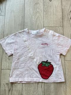 miffy イチゴ刺繍 Tシャツ 90のサムネイル