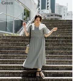 クレット cleete アイレットレースロングワンピース 大きいサイズのサムネイル