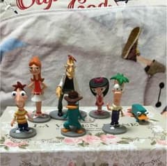 ディズニー カモノハシペリー フィギュア 6体セットのサムネイル