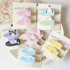 【新品】サンリオ ヘアクリップ ヘアピン 前髪クリップ セットのサムネイル